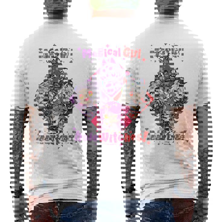 魔法少女ホロウィッチ！ 紫咲シオン・宝鐘マリン・沙花叉クロヱ メンズTシャツ バックプリント