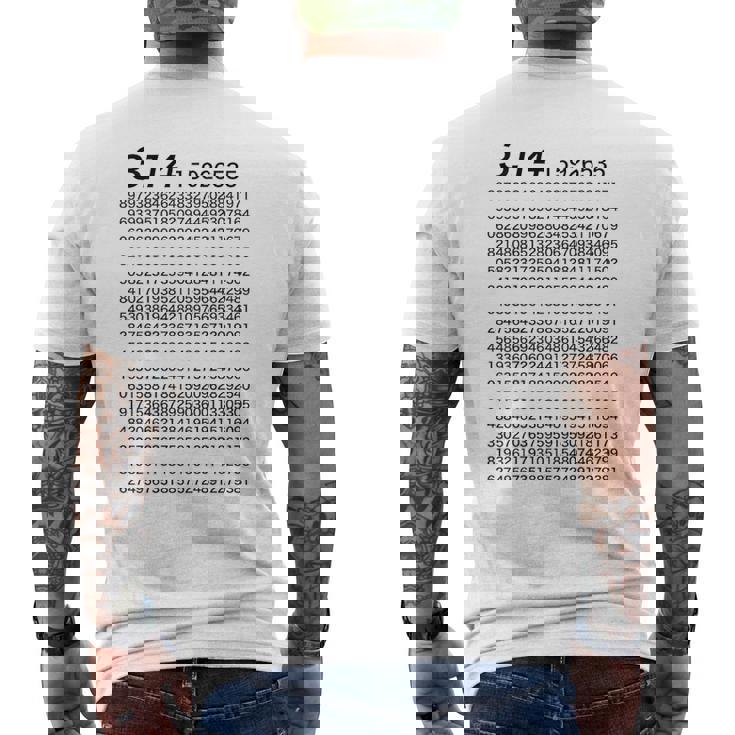 （背中側 バックプリント）314 円周率 パイ《数学》【変なtシャツ屋さん】理数系 数字 メッセージ 面白い メンズTシャツ バックプリント