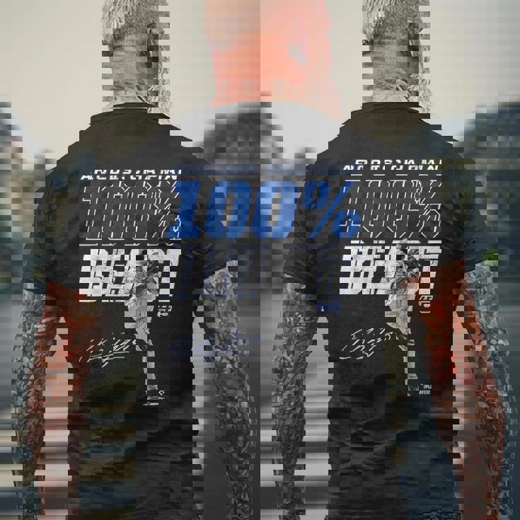 100 Beast Aroldis Chapman Texas Mlbpa メンズTシャツ バックプリント 高齢者への贈り物