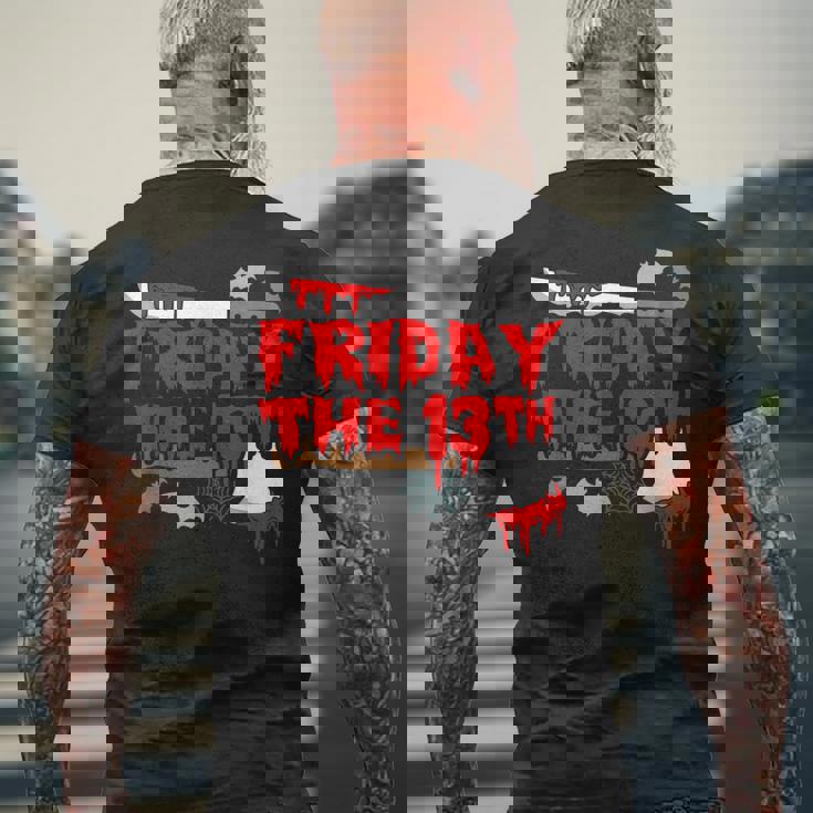 13日の金曜日 13 メンズTシャツ バックプリント 高齢者への贈り物