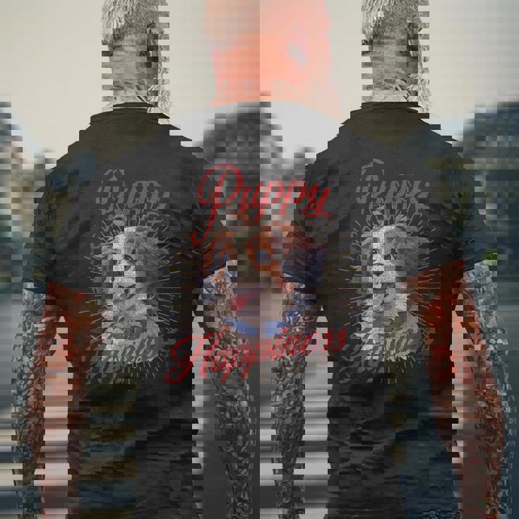 17 大谷 愛犬 子犬 デコピン デコイ Kooikerhondje Puppy メンズTシャツ バックプリント 高齢者への贈り物