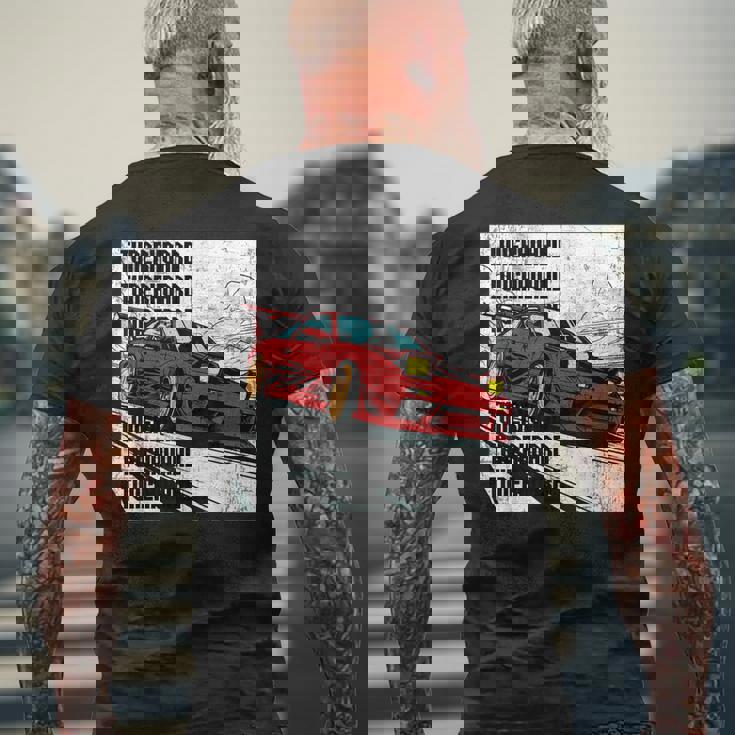 180Sx ドリフト アニマルスタイル クール アニメ イニシャル D レースカー13 メンズTシャツ バックプリント 高齢者への贈り物