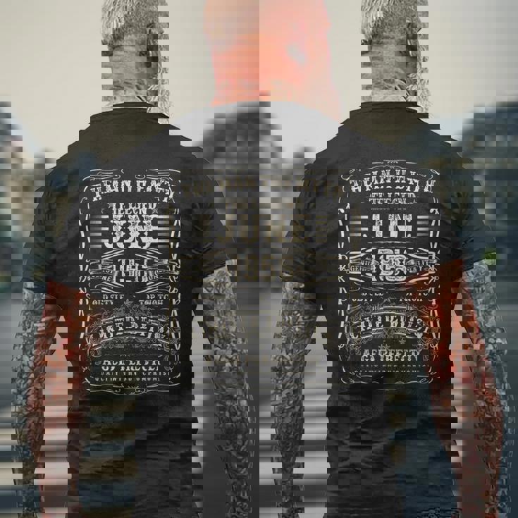 1956年6月 69歳の誕生日プレゼント 男性用 69歳 誕生日 メンズTシャツ バックプリント 高齢者への贈り物