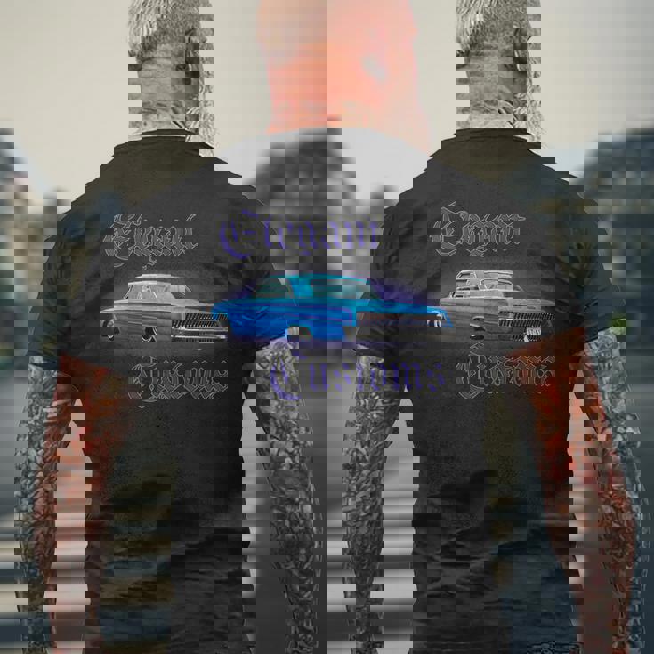 1962 インパラネクストムービー 30-ローライダーカスタムホットロッド メンズTシャツ バックプリント 高齢者への贈り物