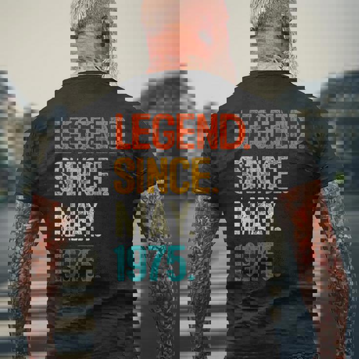 1975年5月からの伝説 50歳の誕生日プレゼント 50歳 メンズTシャツ バックプリント 高齢者への贈り物