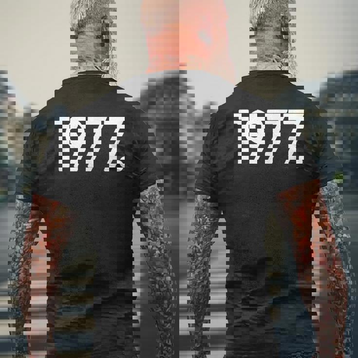 1977年 メンズTシャツ バックプリント 高齢者への贈り物