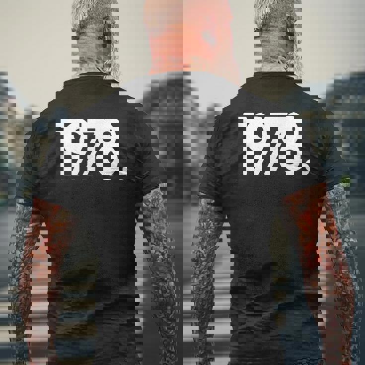 1978年 メンズTシャツ バックプリント 高齢者への贈り物