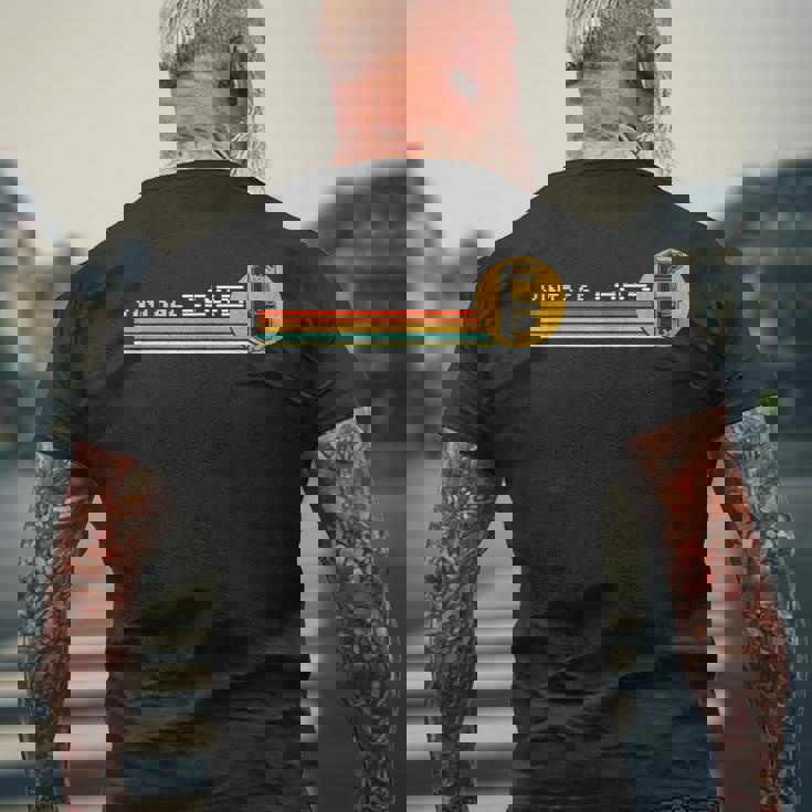 1985Ideo Gameintage Retro Arcade Classically Trained 80S メンズTシャツ バックプリント 高齢者への贈り物