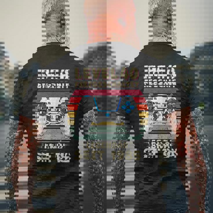 1985年 誕生日 男 40歳 飾り 面白い 40歳 誕生日 メンズTシャツ バックプリント 高齢者への贈り物