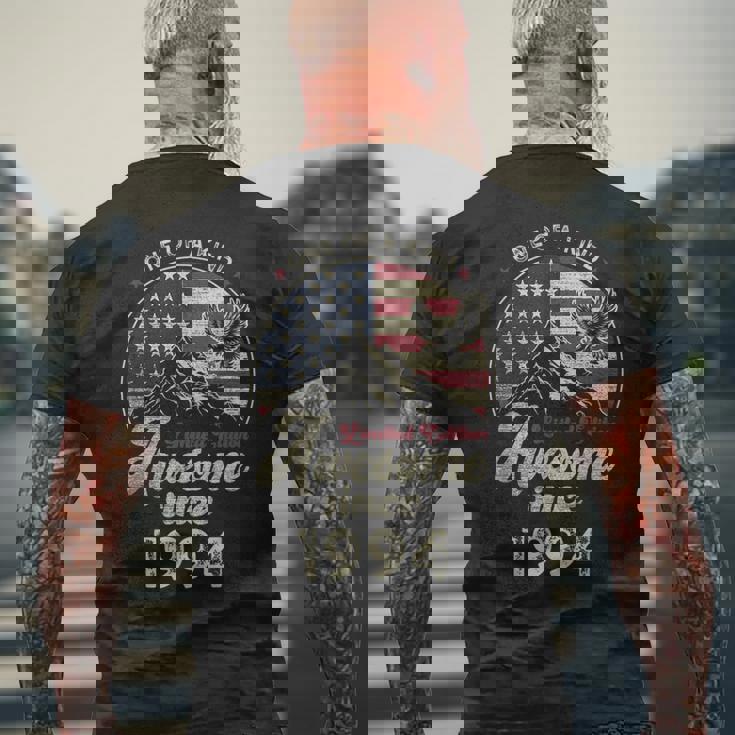 1994 愛国的なイーグル、31歳の誕生日、アメリカ国旗 愛国的 メンズTシャツ バックプリント 高齢者への贈り物