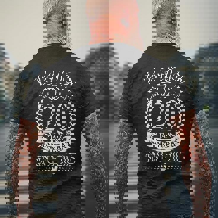 2005年結婚20周年から20年を続けています。 メンズTシャツ バックプリント 高齢者への贈り物