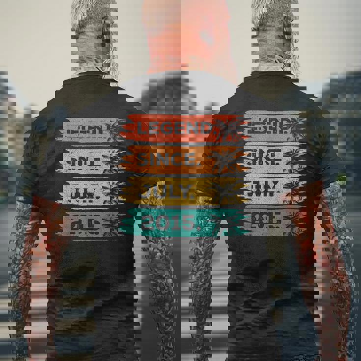 2015年7月 10歳の誕生日デコレーション ヴィンテージ 10歳の誕生日 メンズTシャツ バックプリント 高齢者への贈り物