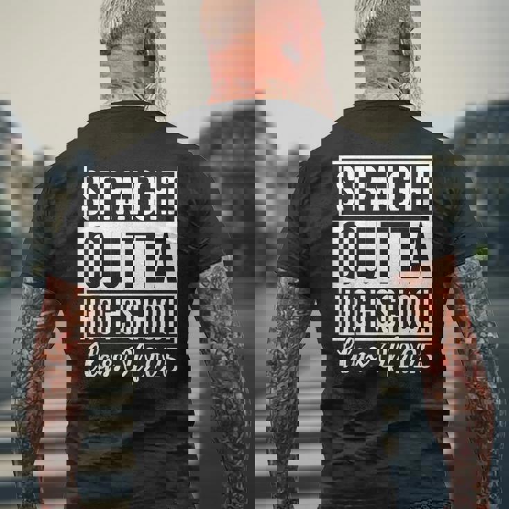 2025年のストレートアウトタ高校授業 メンズTシャツ バックプリント 高齢者への贈り物