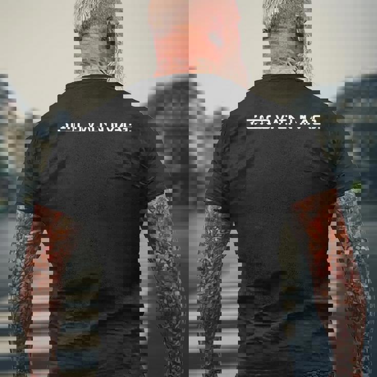 300 ウィンマグ。長距離 300 ウィンチェスター マグナム メンズTシャツ バックプリント 高齢者への贈り物