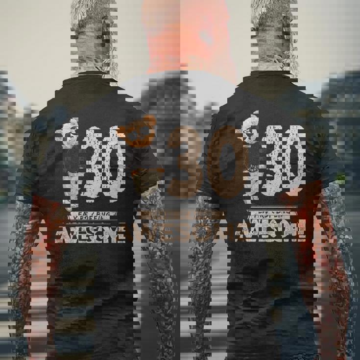 30歳の誕生日 メンズ レディース オリジナル 素晴らしいテディベア メンズTシャツ バックプリント 高齢者への贈り物