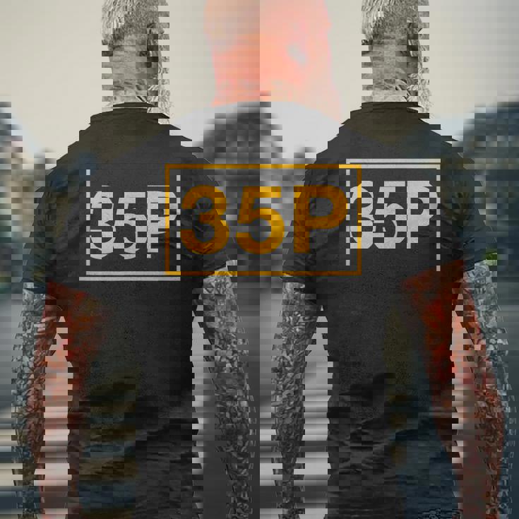 35P 暗号言語 メンズTシャツ バックプリント 高齢者への贈り物