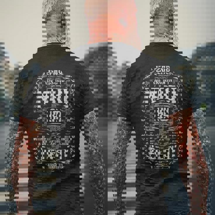 35歳の誕生日の伝説は1989年3月に生まれました メンズTシャツ バックプリント 高齢者への贈り物