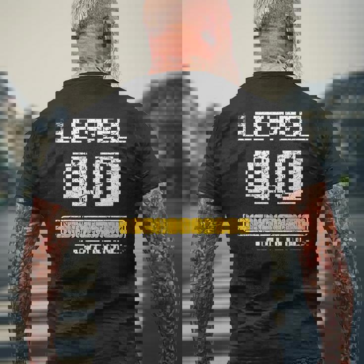 40歳の誕生日 レベル40 40歳 楽しい メンズTシャツ バックプリント 高齢者への贈り物