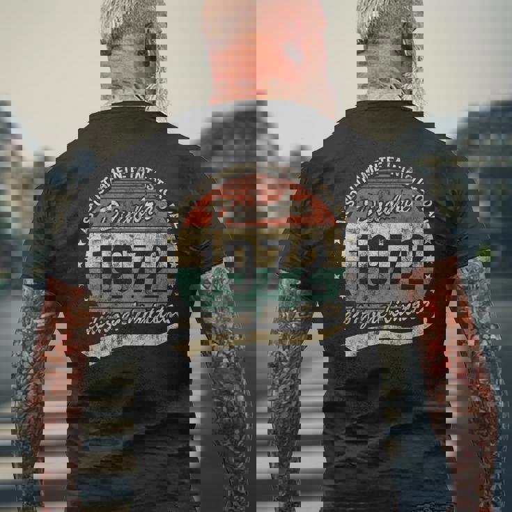 50 Years Absolutely Fantastic Birthday 1972年12月 メンズTシャツ バックプリント 高齢者への贈り物