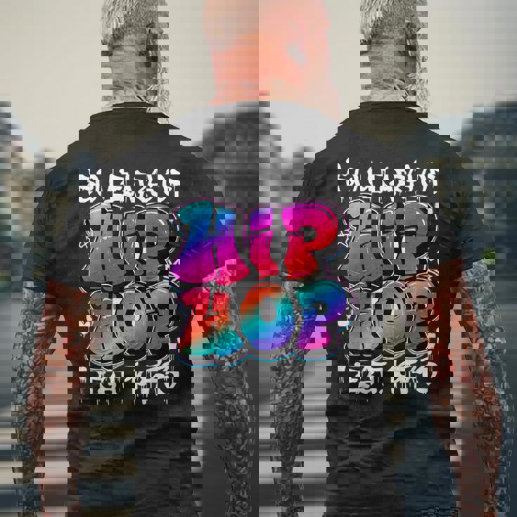 50 Years Old 50Th Anniversary Of Hip Hop グラフィティ ヒップホップ メンズTシャツ バックプリント 高齢者への贈り物