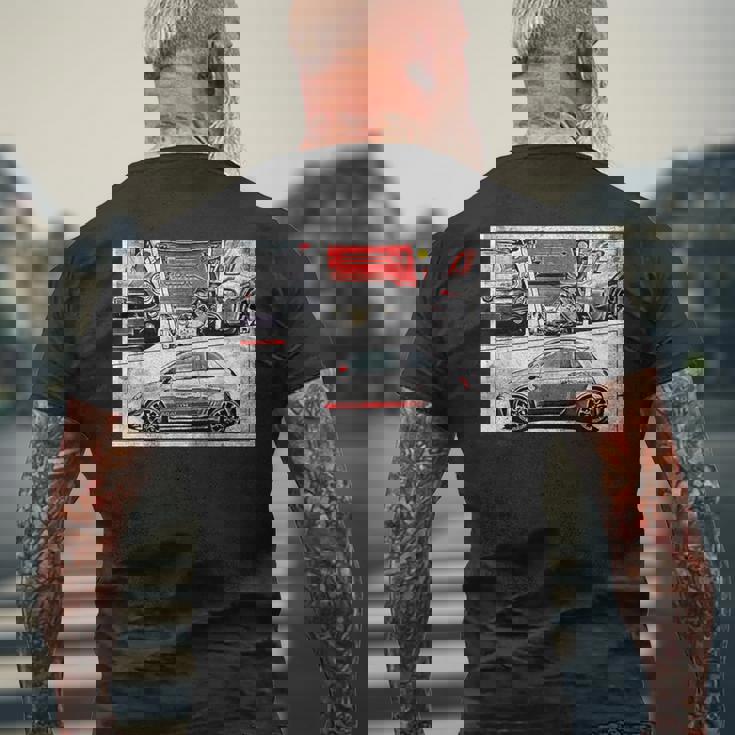 500 メンズTシャツ バックプリント 高齢者への贈り物