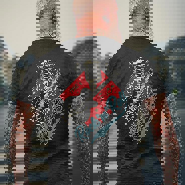 50年代 ロカビリー Clothing 1950年代 ソック ホップ スイング グリーザー ロッカー メンズTシャツ バックプリント 高齢者への贈り物