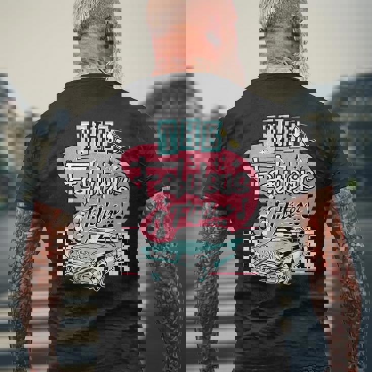 50年代ロカビリーヴィンテージ 1950年代服 レディース メンズ ソックス ホップ メンズTシャツ バックプリント 高齢者への贈り物