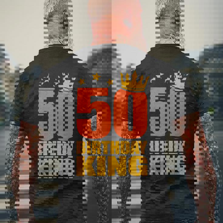 50歳の誕生日 王様 五十五十歳 メンズTシャツ バックプリント 高齢者への贈り物