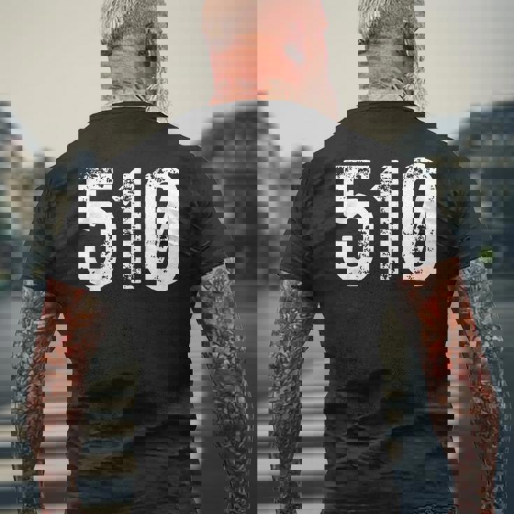 510 市外局番 オークランド Ca 携帯電話 市外局番510 メンズTシャツ バックプリント 高齢者への贈り物