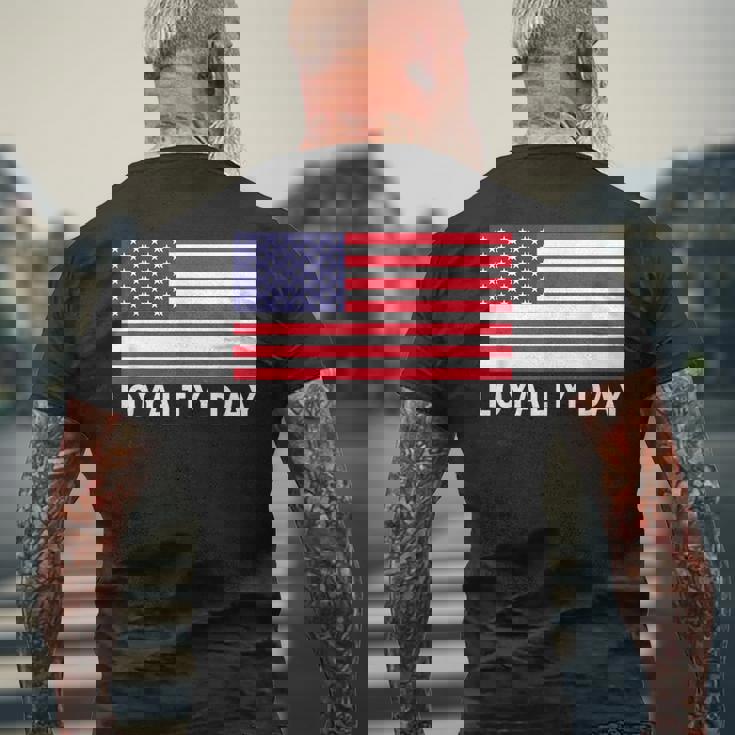 5月1日の忠誠の日 メンズTシャツ バックプリント 高齢者への贈り物