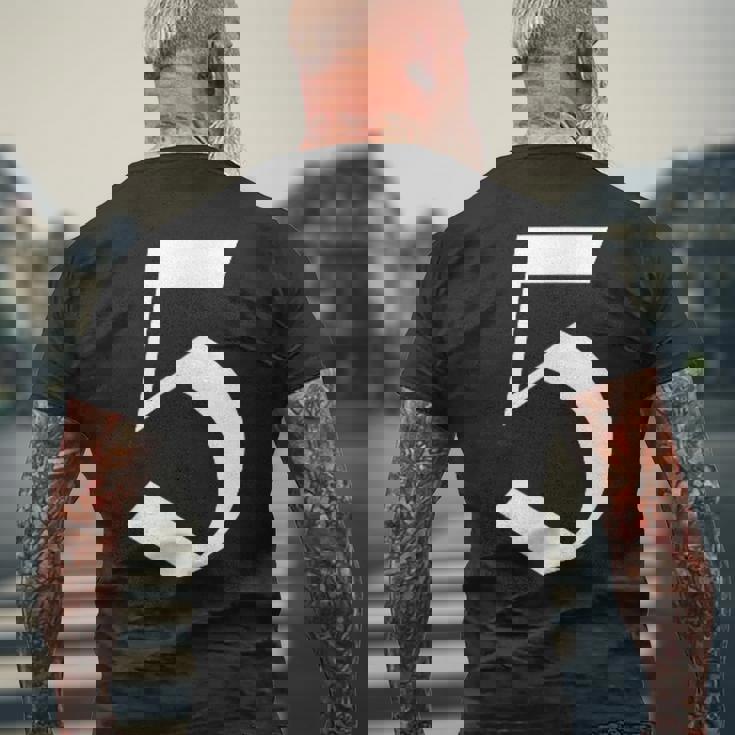 5番目 古英語の中世スタイルの五 メンズTシャツ バックプリント 高齢者への贈り物