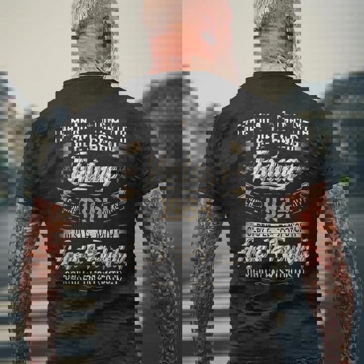 61 歳の誕生日プレゼント ヴィンテージ 1964 男性 面白い 61 歳 1964 メンズTシャツ バックプリント 高齢者への贈り物