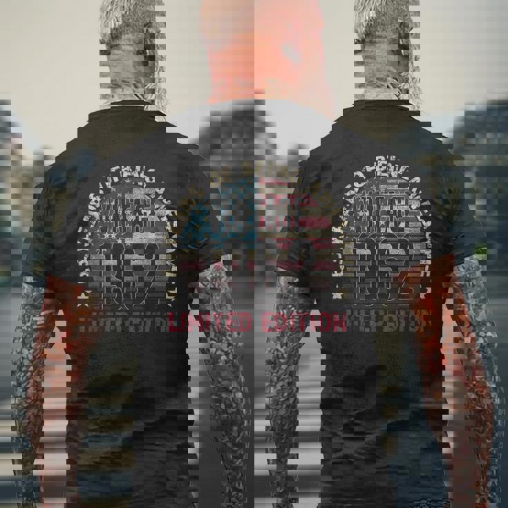 63歳の誕生日プレゼント メンズ ビンテージ 1962年生まれ、63歳 メンズTシャツ バックプリント 高齢者への贈り物