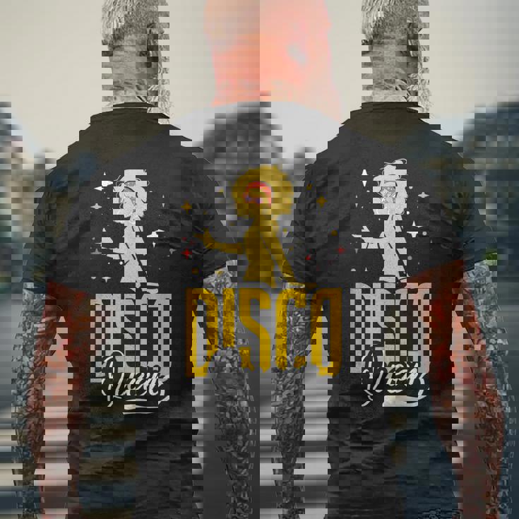 70年代ディスコヴィンテージiディスコクイーン メンズTシャツ バックプリント 高齢者への贈り物