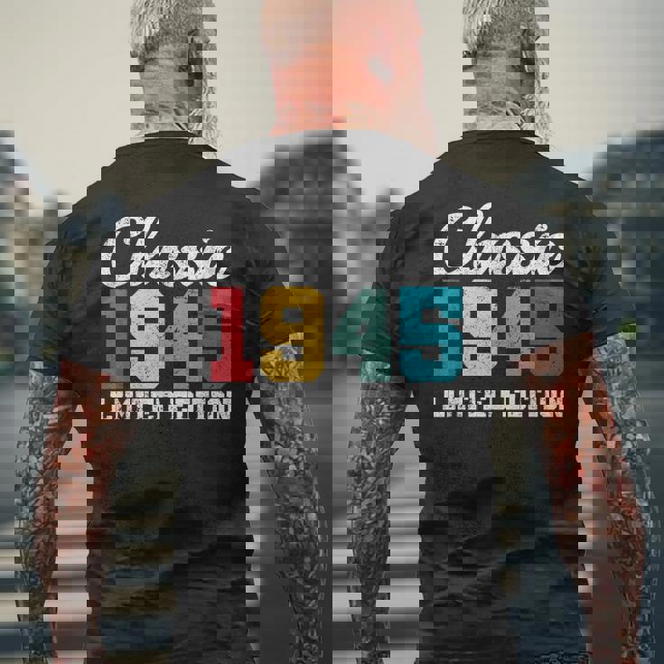 80歳クラシック1945年限定版レトロ80歳の誕生日 メンズTシャツ バックプリント 高齢者への贈り物