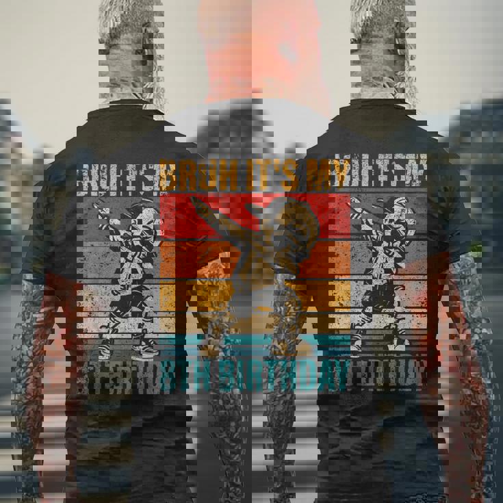 8歳の誕生日 軽くたたく少年 Bruh It's My 8Th Birthday メンズTシャツ バックプリント 高齢者への贈り物