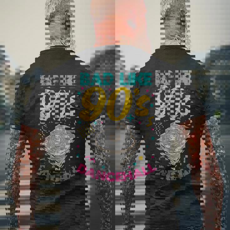 90年代 バッド ライク 90年代 ダンスホール ジャマイカ レゲエ Dj レトロ ヴィンテージ メンズTシャツ バックプリント 高齢者への贈り物