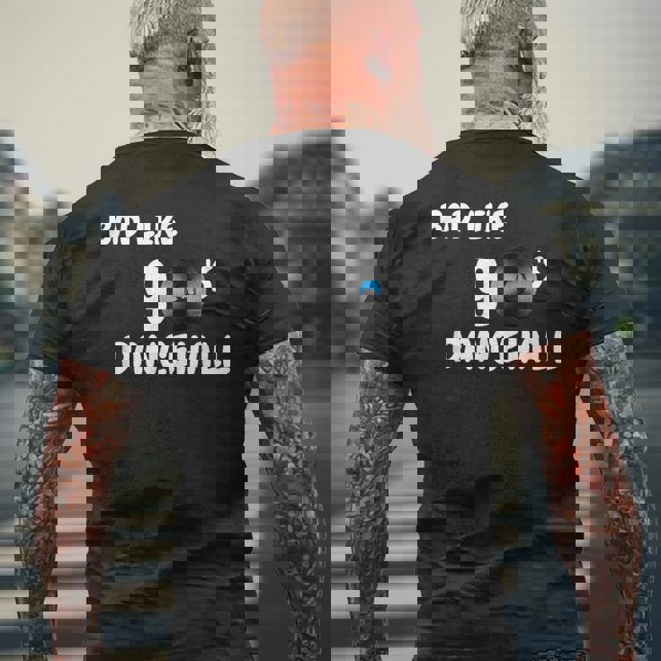 90年代のダンスホール メンズTシャツ バックプリント 高齢者への贈り物