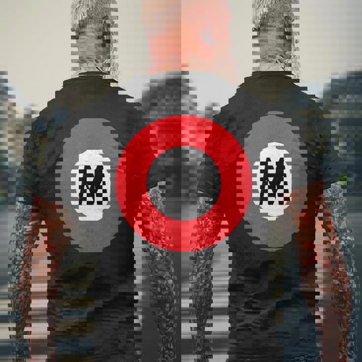 A Tokyo Metro Marunochi Line 東京メトロ丸ノ内線 メンズTシャツ バックプリント 高齢者への贈り物