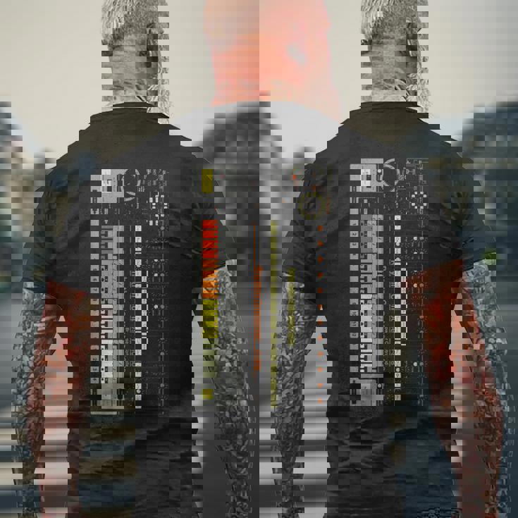 Adsr モジュラーライフ 波形シンセサイザー メンズTシャツ バックプリント 高齢者への贈り物