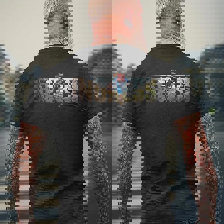 Adventures On Foot メンズTシャツ バックプリント 高齢者への贈り物