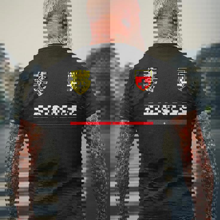 Aigle スポーツサッカージャージ フラッグ フットボール メンズTシャツ バックプリント 高齢者への贈り物