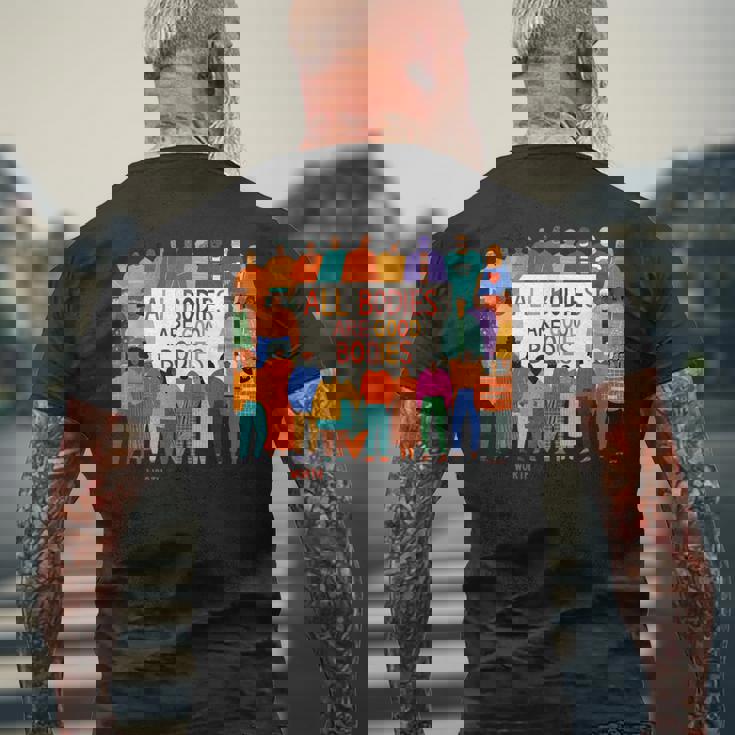 All Bodies Are Good Bodies – Body Positive – Italyデザイン メンズTシャツ バックプリント 高齢者への贈り物