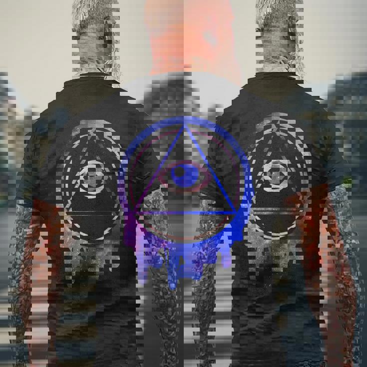 Alleeing Eye Illuminatitars ギフト メンズTシャツ バックプリント 高齢者への贈り物