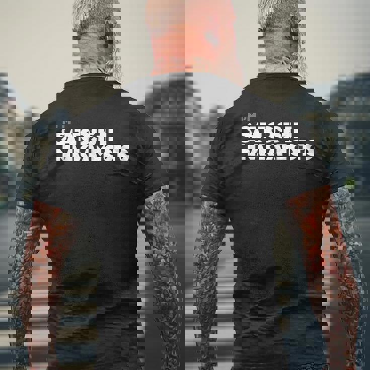 I Amatoshi Nakamoto ビットコイン暗号通貨tシャツ メンズTシャツ バックプリント 高齢者への贈り物