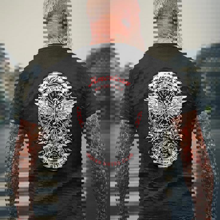 American Motorcycle インディアン バイカー クラブ オートバイ バイカー メンズTシャツ バックプリント 高齢者への贈り物