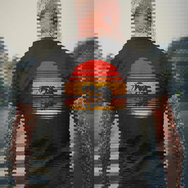 Antunset レトロスタイル サファリ ヴィンテージ 70年代の昆虫 メンズTシャツ バックプリント 高齢者への贈り物