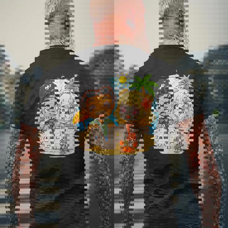 Apt Buddiesummeribes – ビーチサイドファンアドベンチャー メンズTシャツ バックプリント 高齢者への贈り物