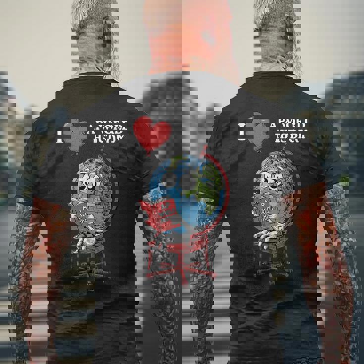 Ap世界史 メンズTシャツ バックプリント 高齢者への贈り物