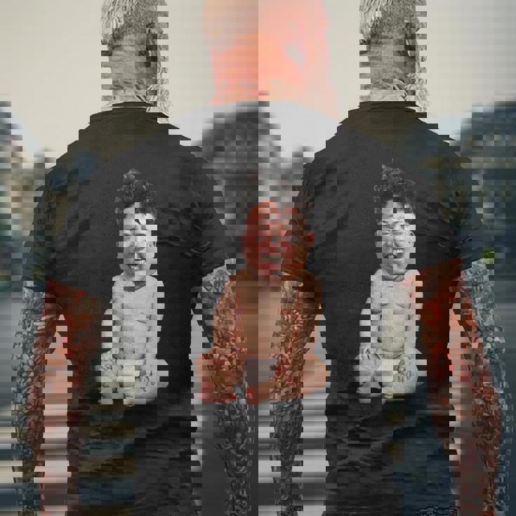 Baby Kim Jong Un-Big Baby メンズTシャツ バックプリント 高齢者への贈り物